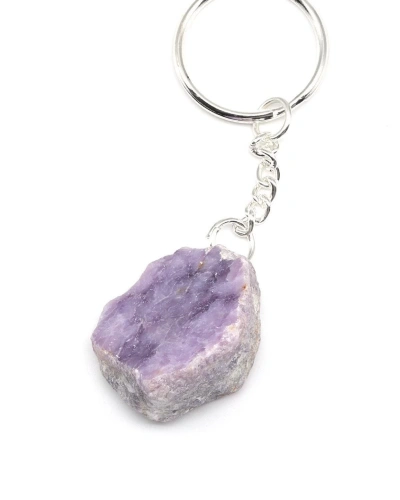 Lepidolit Doğal Taş Anahtarlık