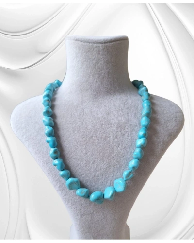 TURKUAZ KOLYE DOĞAL TAŞ