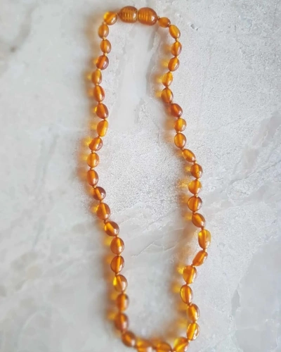 KEHRİBAR BEBEK KOLYE