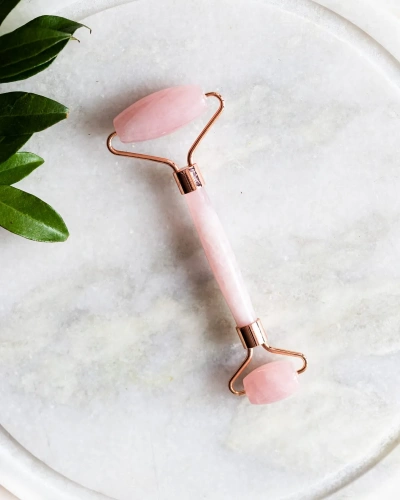 PEMBE KUVARS ROLLER %100 GERÇEK DOĞAL TAŞ