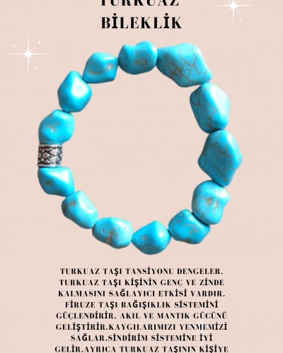 TURKUAZ BİLEKLİK DOĞAL TAŞ