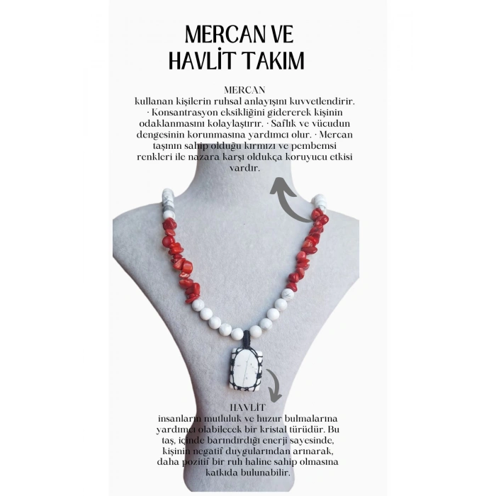 MERCAN VE HAVLİT KOLYE TAKIM 30CM