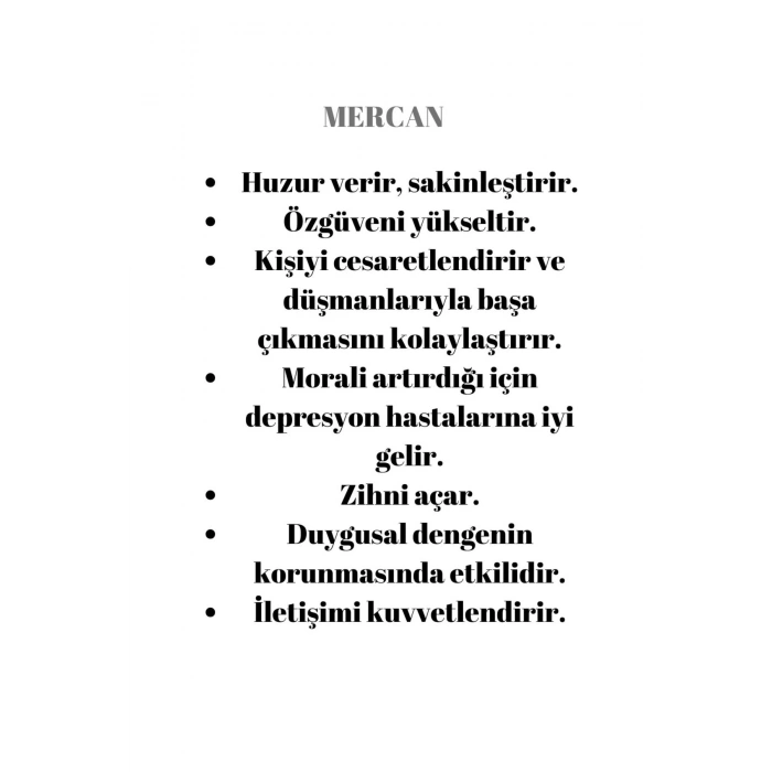 MERCAN VE HAVLİT BİLEKLİK 22 CM