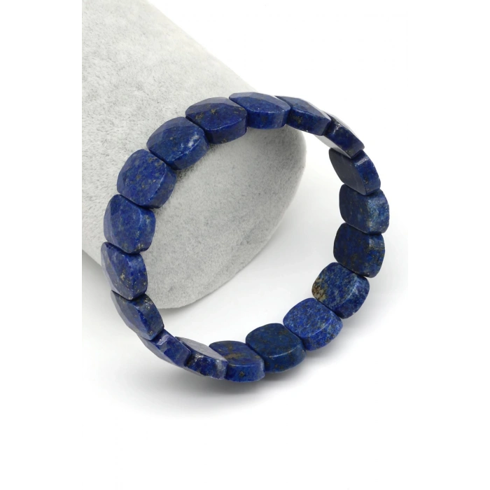 Lapis Lazuli Doğal Taş Bileklik 11 x 15 mm Özel Kesim