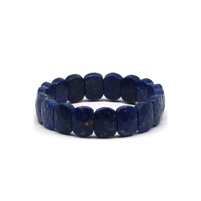Lapis Lazuli Doğal Taş Bileklik 11 x 15 mm Özel Kesim