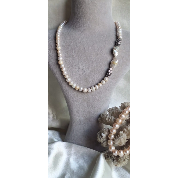 DOĞAL İNCİ KOLYE (DOĞAL TATLI SU İNCİSİ)