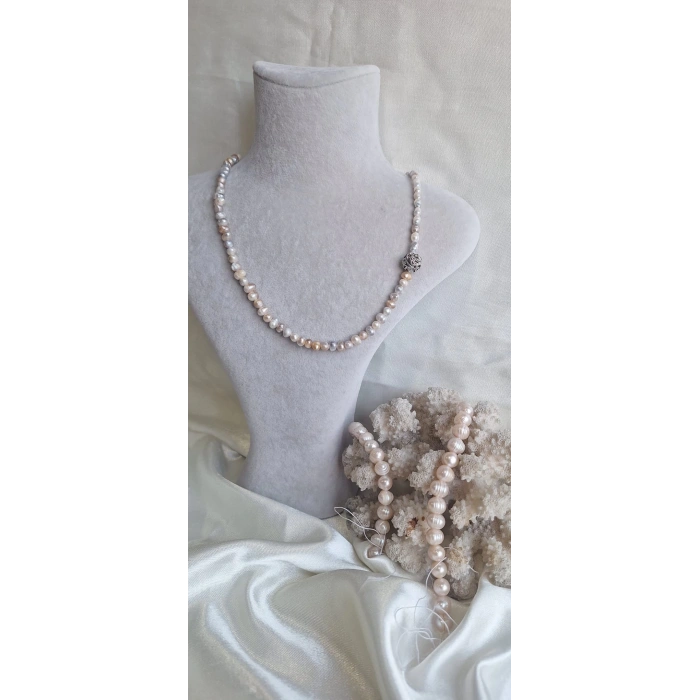 DOĞAL KUM İNCİ KOLYE (DOĞAL TATLI SU İNCİSİ)