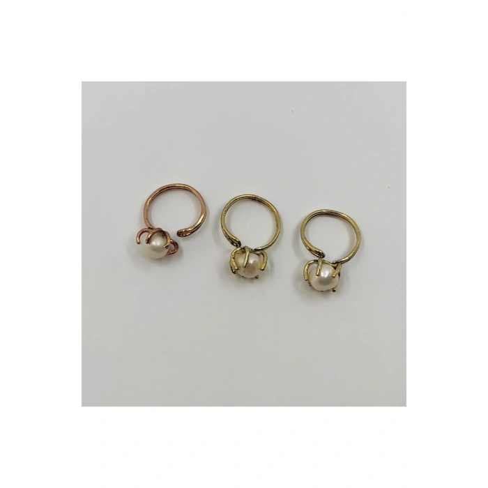 Gerçek Inci Bronz Yüzük