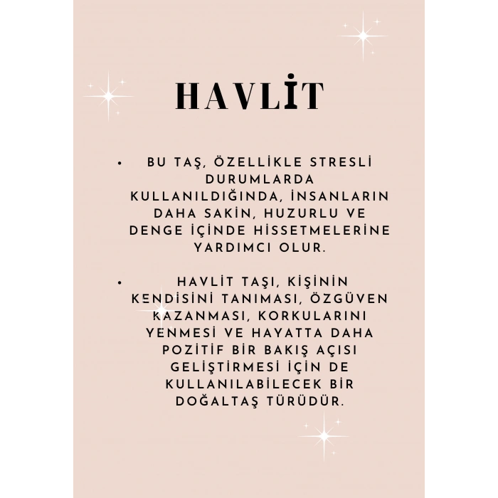 HAVLİT DOĞAL TAŞ BİLEKLİK