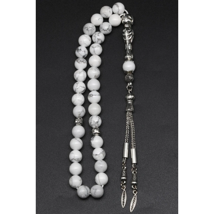 Havlit Doğal Taş Tesbih 8 mm Küre Kesim