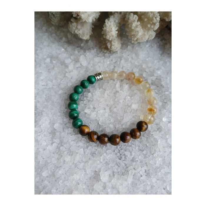 malakit sitrin kaplangözü bileklik