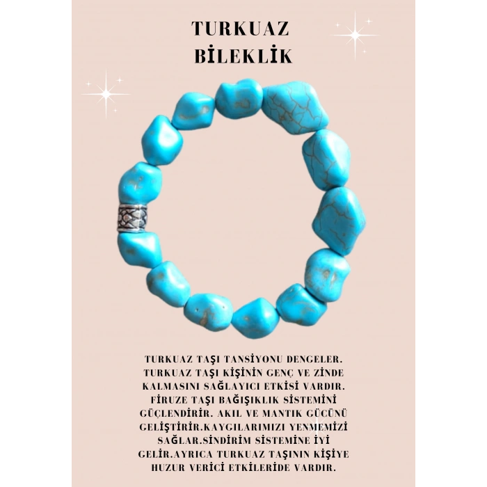 TURKUAZ BİLEKLİK DOĞAL TAŞ