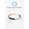 Başak Burcu Taşlarından Oluşan Doğal Taş Bileklik 8 mm Küre Kesim - Burç Bilekliği