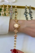 Athena Model Pembe-Gold İçi Gold Kadın Kol Saati