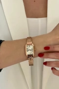 Bastet Model Rose İçi Beyaz Kadın Kol Saati