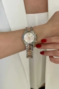 Amun Model Silver-Rose İçi Beyaz Kadın Kol Saati