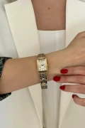 Atum Model Silver-Gold İçi Beyaz Kadın Kol Saati