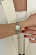 Mihos Model Silver İçi Beyaz Kadın Kol Saati