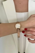 Nekhbet Model Rose İçi Beyaz Kadın Kol Saati