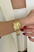 Neper Model Gold İçi Gold Kadın Kol Saati