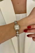 Ptah Model Silver İçi Beyaz Kadın Kol Saati