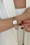 Hapi Model Silver-Rose İçi Beyaz Kadın Kol Saati