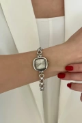 Shu Model Silver İçi Silver Kadın Kol Saati