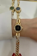 Sonsuzluk Model Gold İçi Siyah Kadın Kol Saati