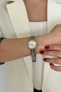 Sopdu Model Silver İçi Beyaz Kadın Kol Saati