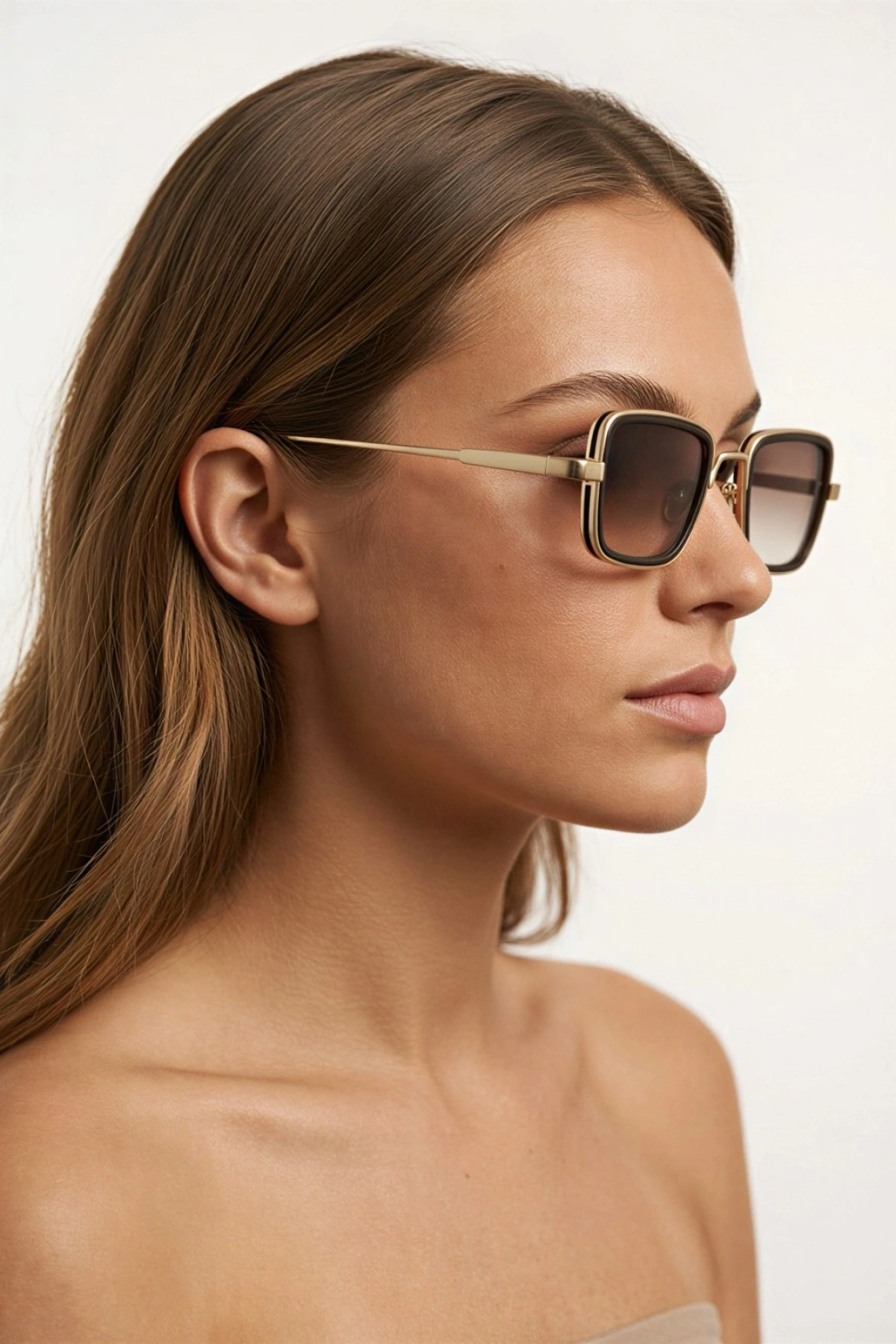 Kare Model Gold Kadın Güneş Gözlüğü