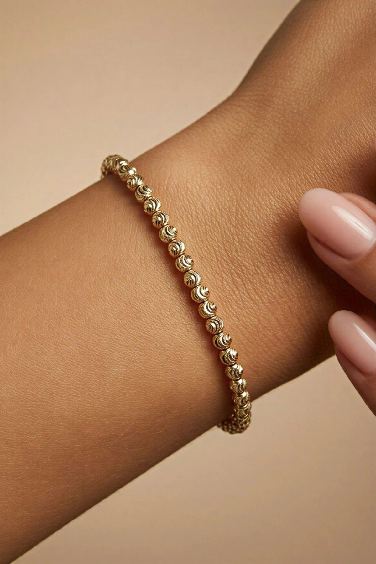 Dorika Model Gold Altın Kaplama Bileklik