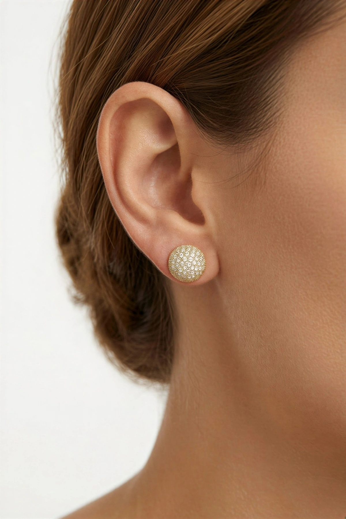 Kali Model Gold Altın Kaplama Küpe