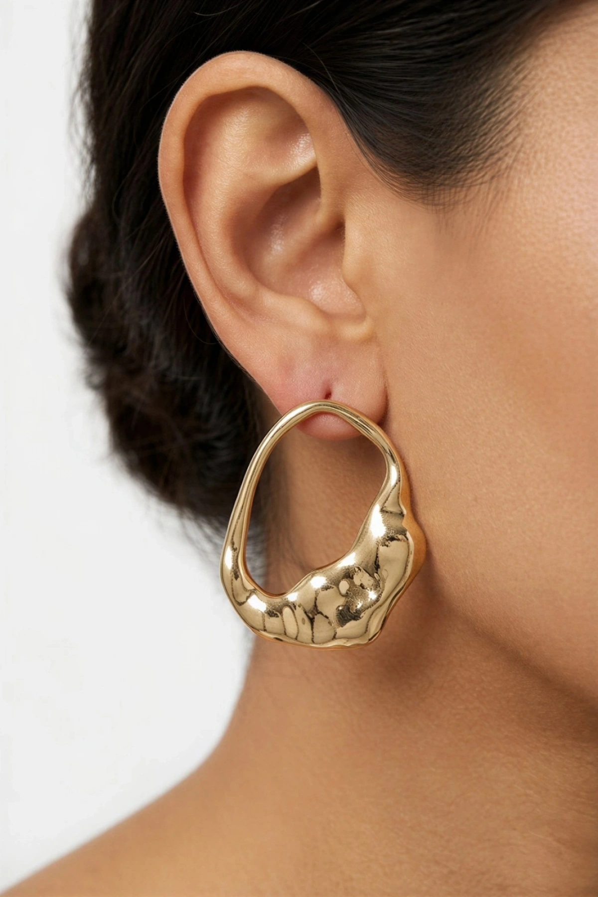 Phanes Model Gold Kaplama Küpe