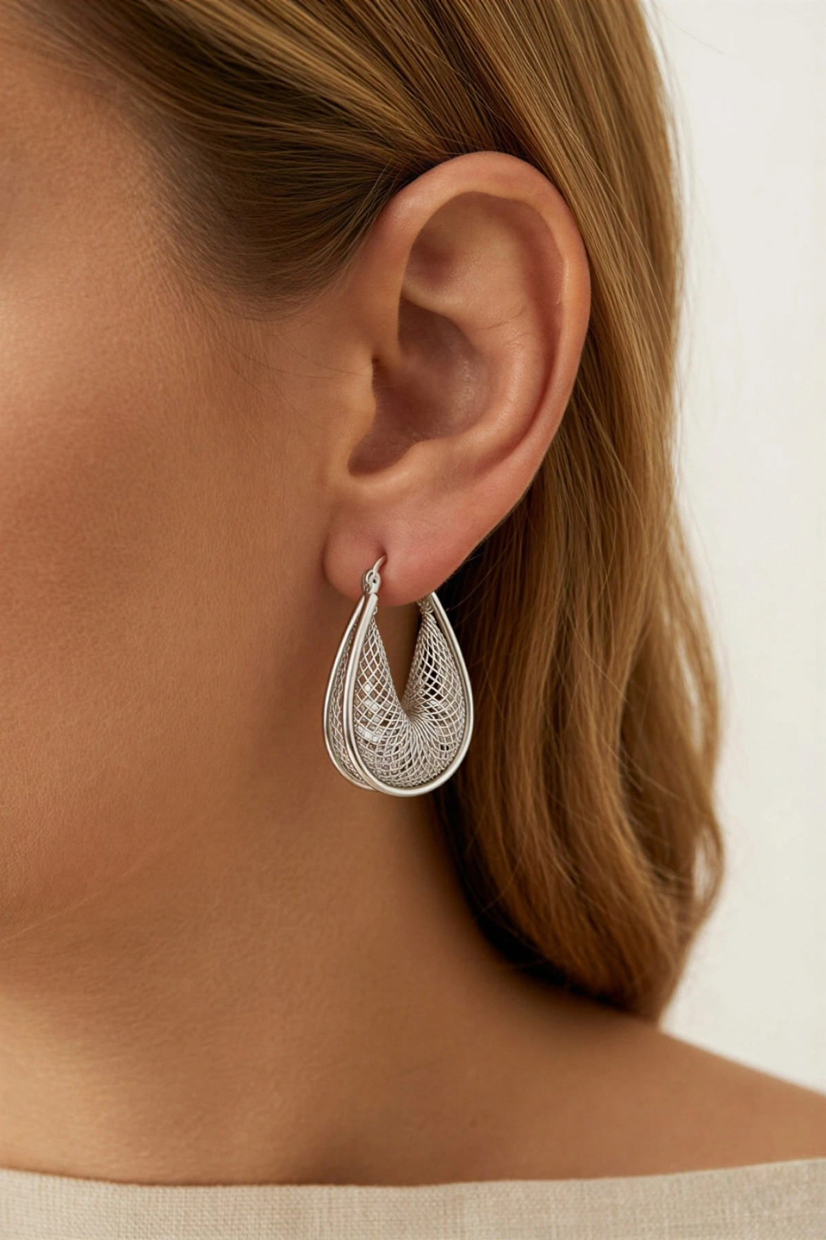 Dulcet Model Altın Kaplama Küpe