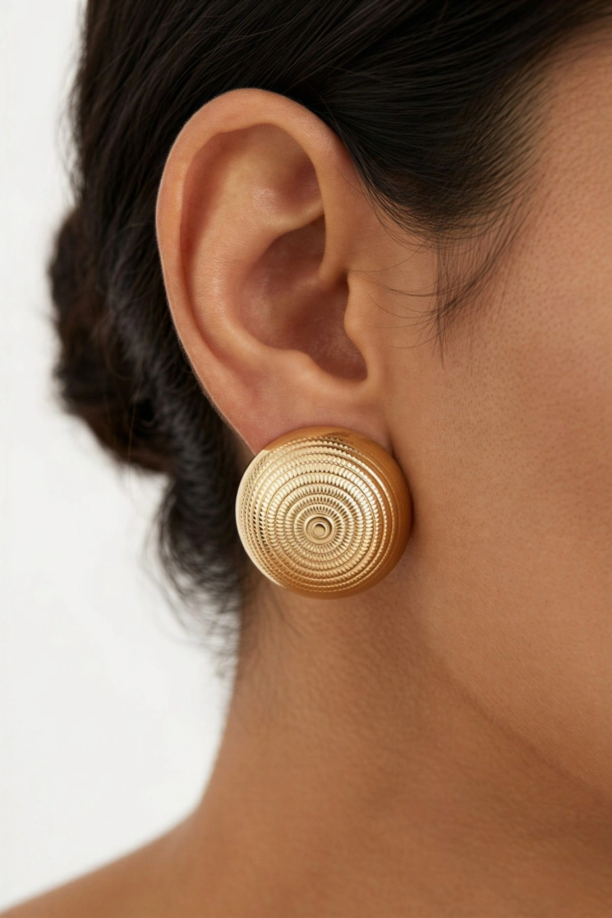 Gaea Model Gold Kaplama Küpe