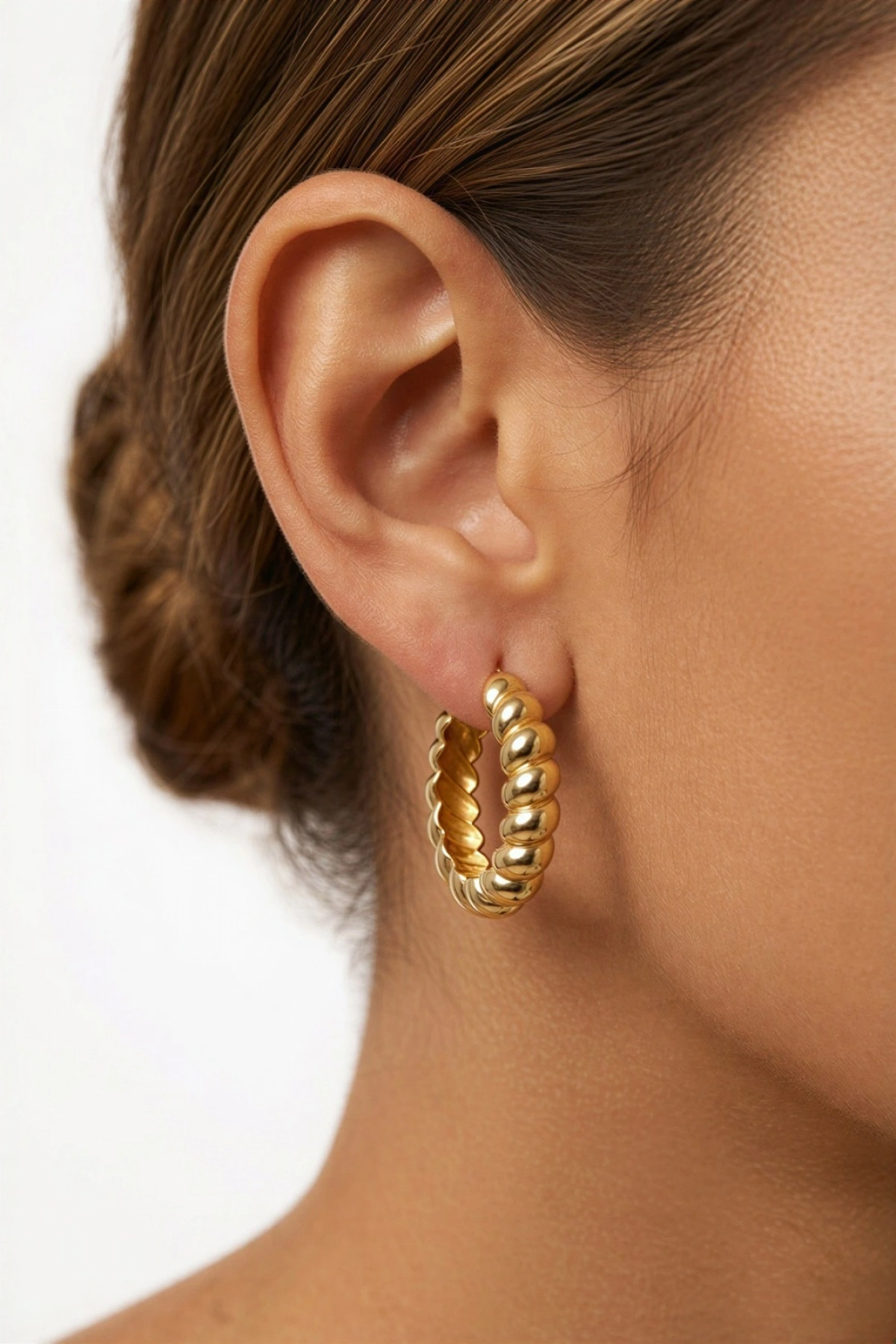 Kaelis Model Gold Altın Kaplama Küpe