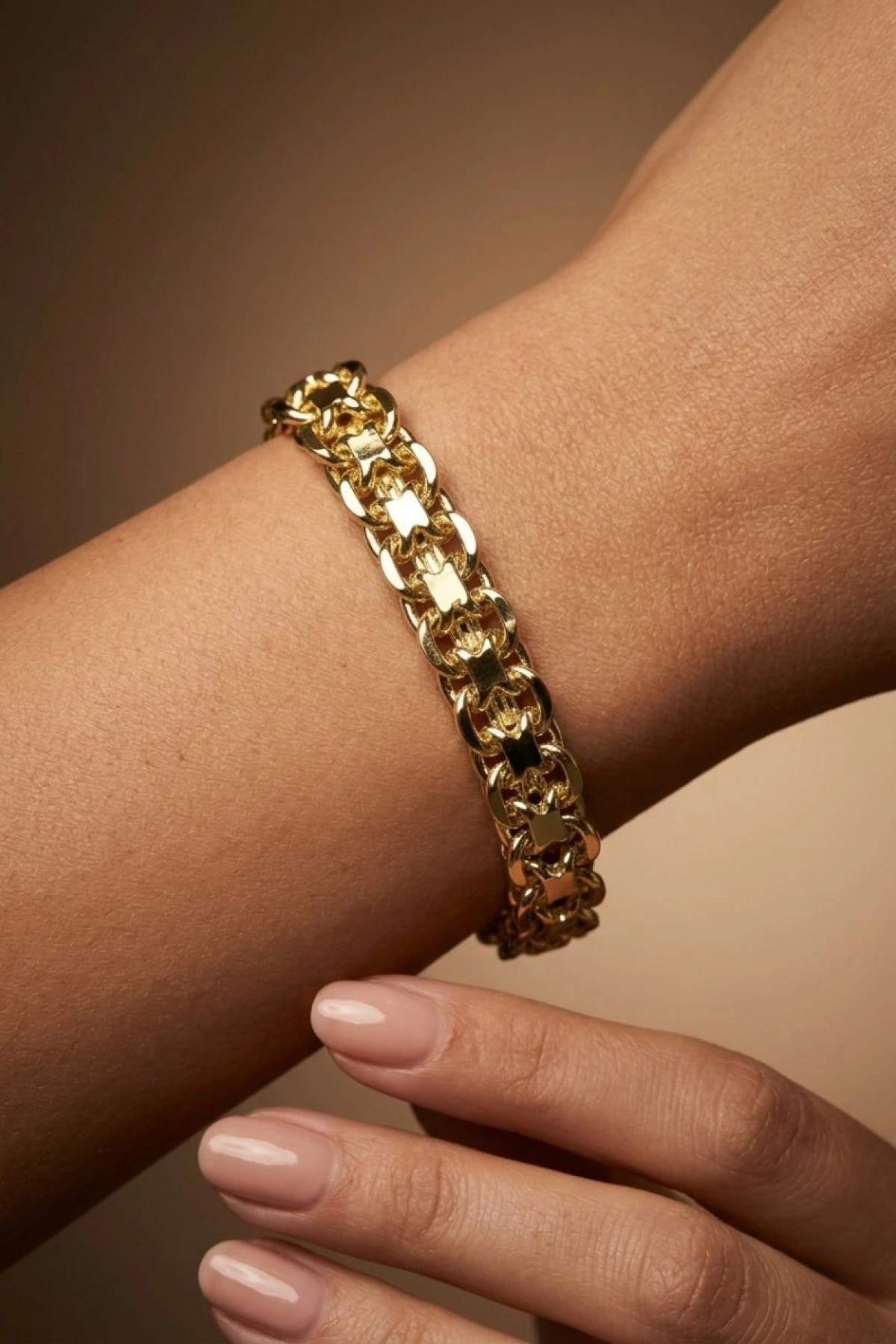 Yengeç Model Gold Altın Kaplama Bileklik