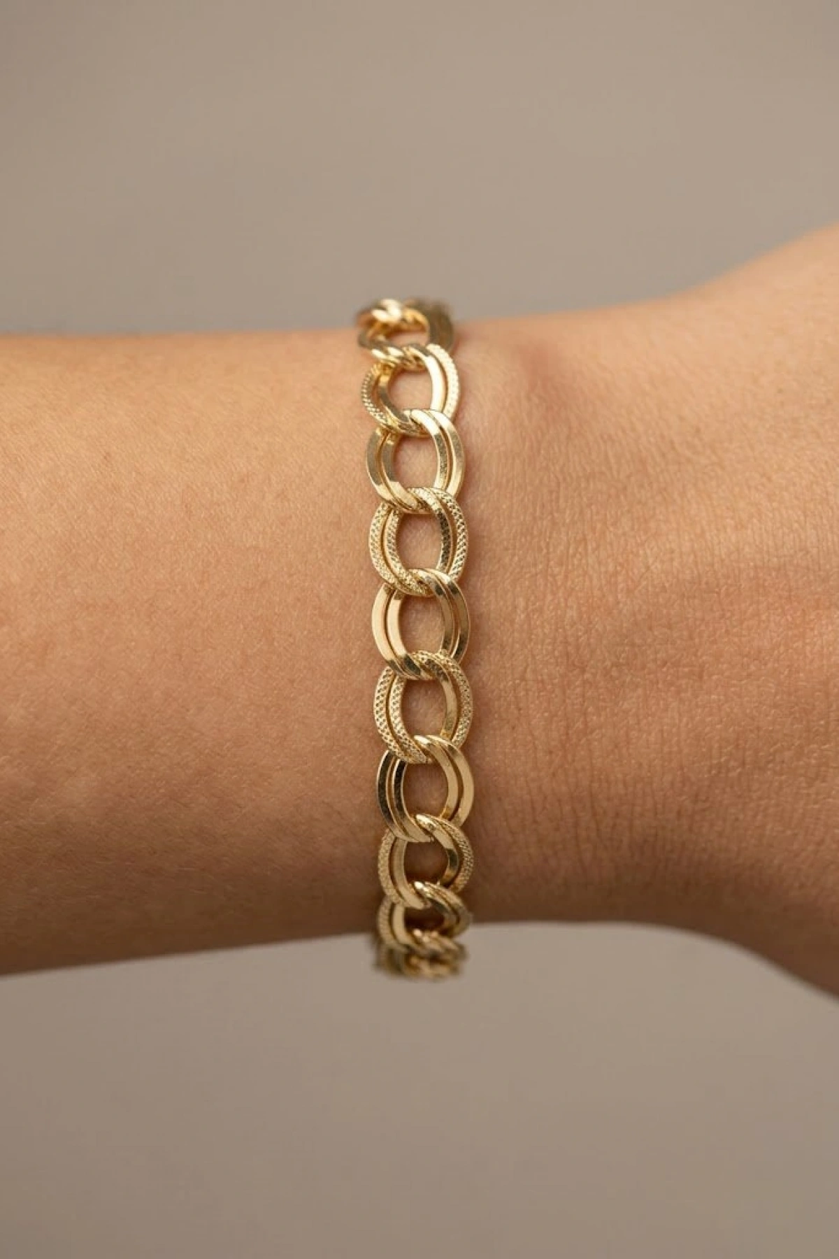 Nokta Detay Samanyolu Model Gold Altın Kaplama Bileklik