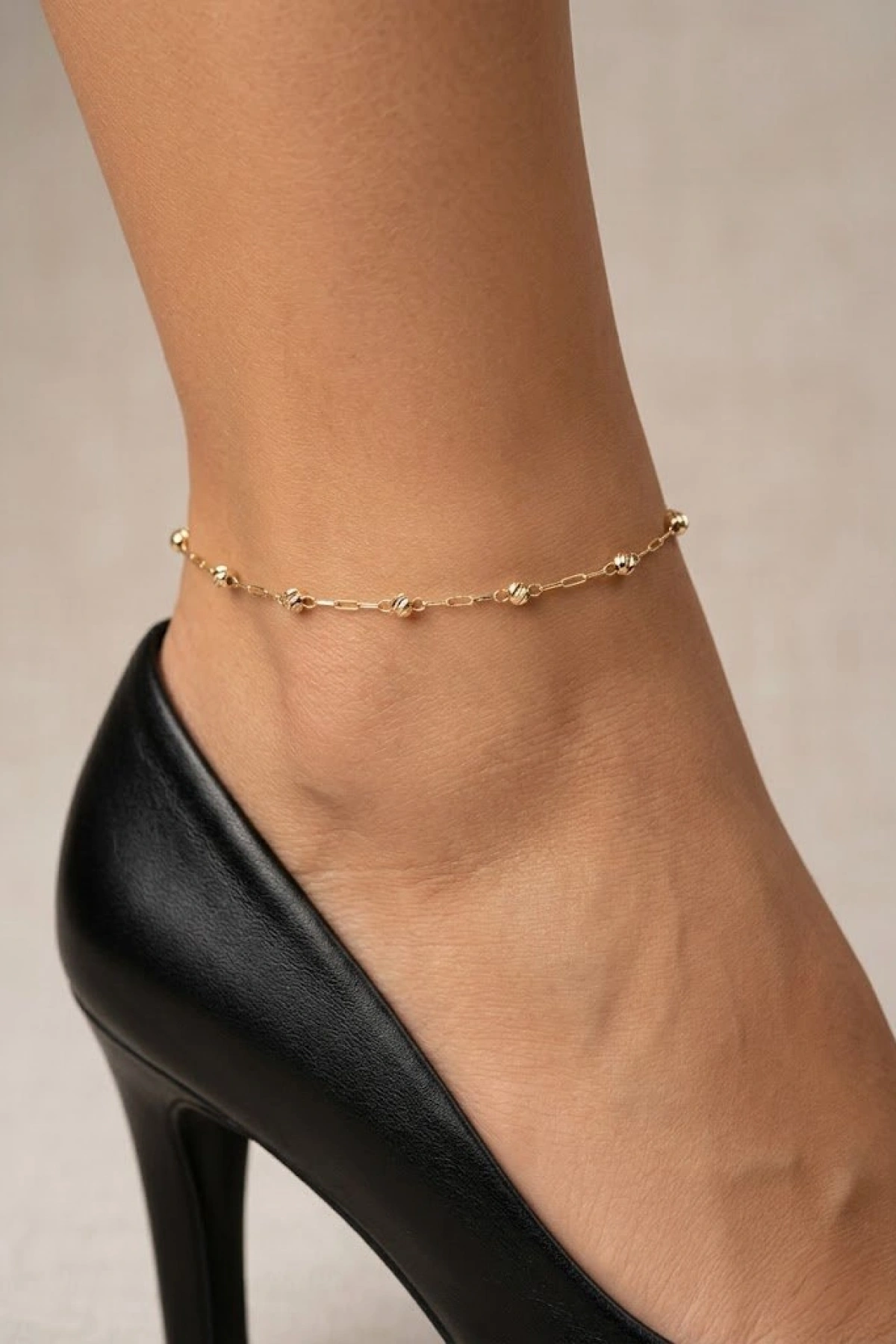 Dorika Model Gold Altın Kaplama Halhal