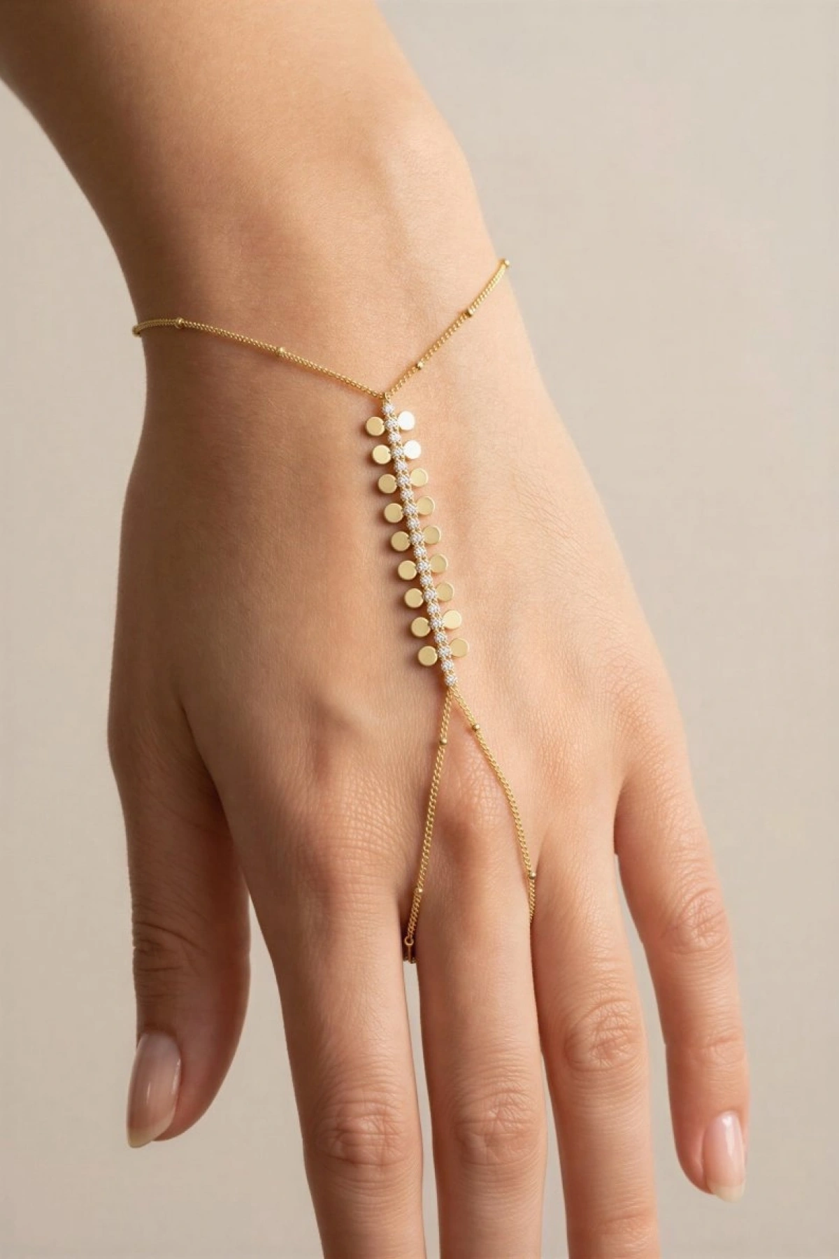 Taşlı Pul Model Gold Altın Kaplama Şahmeran