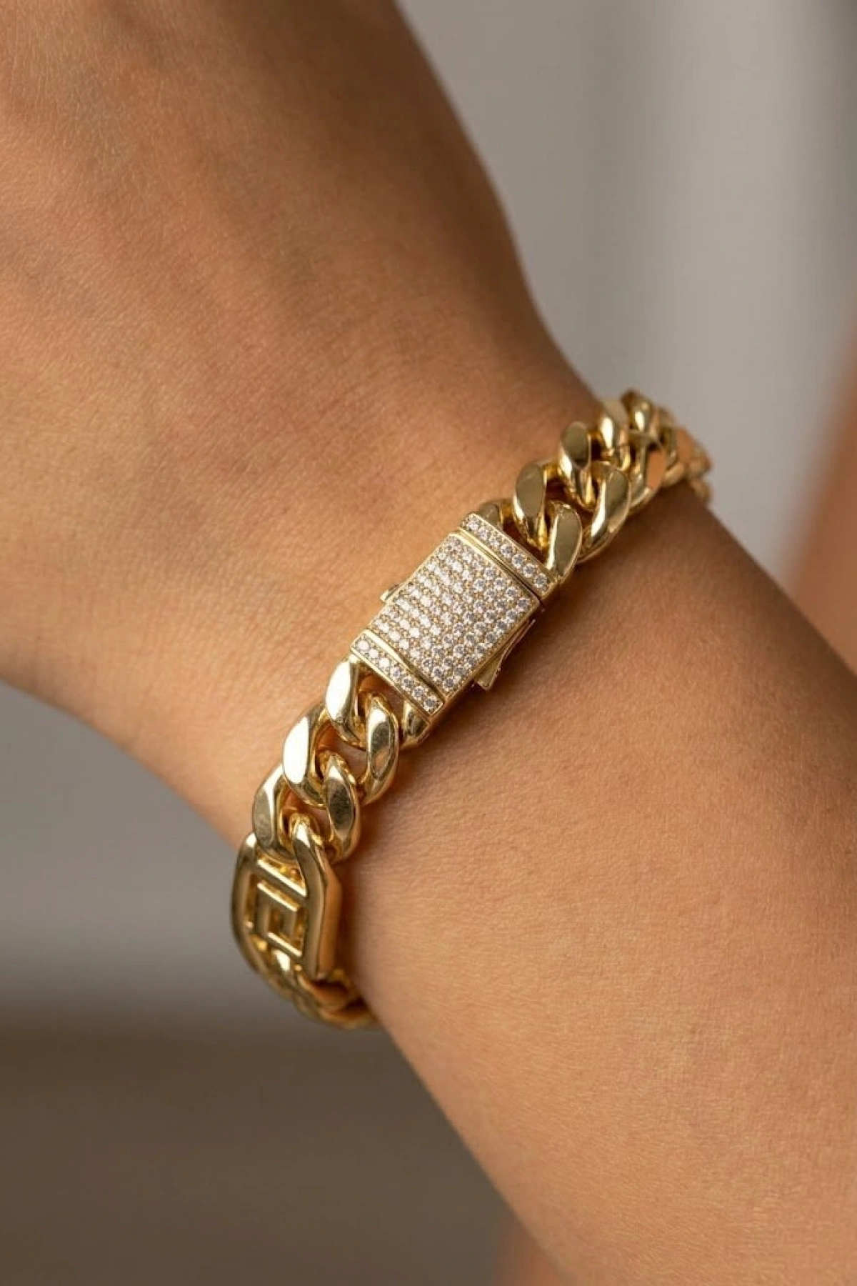 Labirent Model Gold Altın Kaplama Gurmet Bileklik