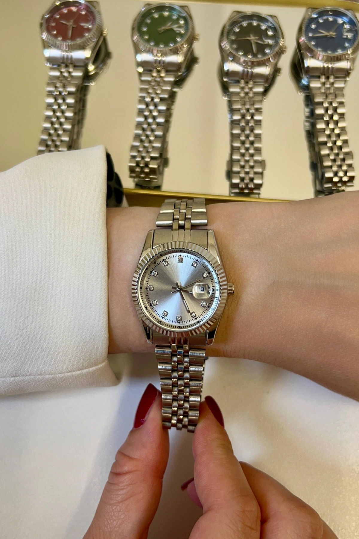 Roma Model Silver İçi Silver Detay Kadın Kol Saati