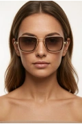 Kare Model Gold Kadın Güneş Gözlüğü