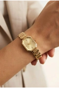 Sekizgen Model Gold Kordon Gold Kadran Kadın Kol Saati