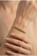 Rekson Model Kuyum Gold Altın Kaplama Bileklik