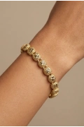 Yıldız Desen Gold Altın Kaplama Bileklik