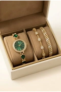 Zümrüt Blok Kombin Kadın Kol Saati