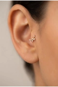 Dal Model Gold Altın Kaplama Tragus Çelik Piercing