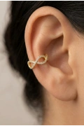 Sonsuzluk Model Gold Altın Kaplama Ear Cuff