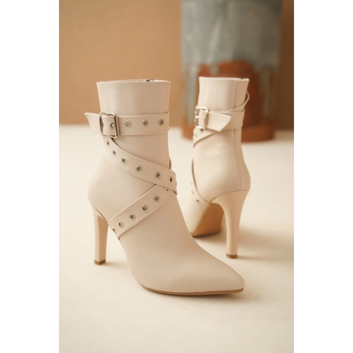 Atye Bej Rugan Topuklu Bot